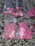 DESTASH - Supplies - Pink Cabs & Jewels