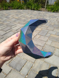 Wall Hanging - Geometric Holo Moon (Made To Order)