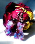 Earrings - Iridescent Rose Petal Goddess