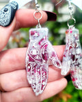 Earrings - Rose Petal Witchy Hands