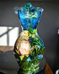 Figure - 5" Blue Floral Goddess