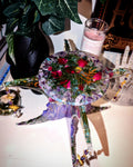 Crystal Moon Table - Amethyst & Roses