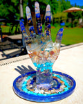 Jewelry Holder - Crystal Palmistry Hand