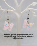 Earrings - Rainbow Butterfly (Made To Order)