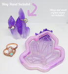 Dish - Crystal Ring Dish & Stand (Iridescent Purple)