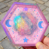 Dish - Holographic Mandala (Pink)