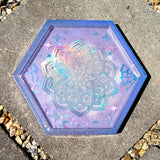 Dish - Holographic Mandala (Purple)